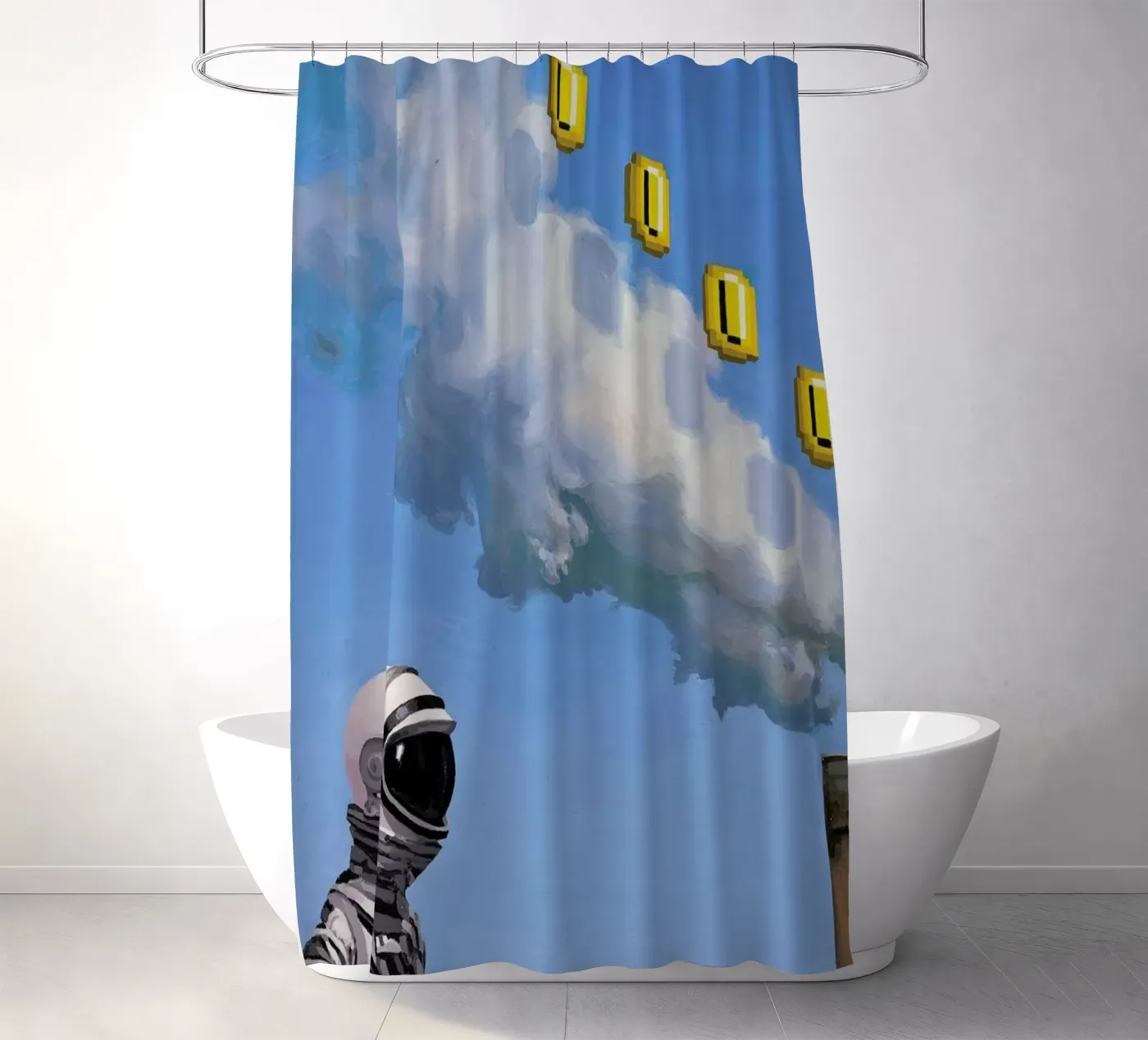 Level Up Duschvorhang von Scott Listfield