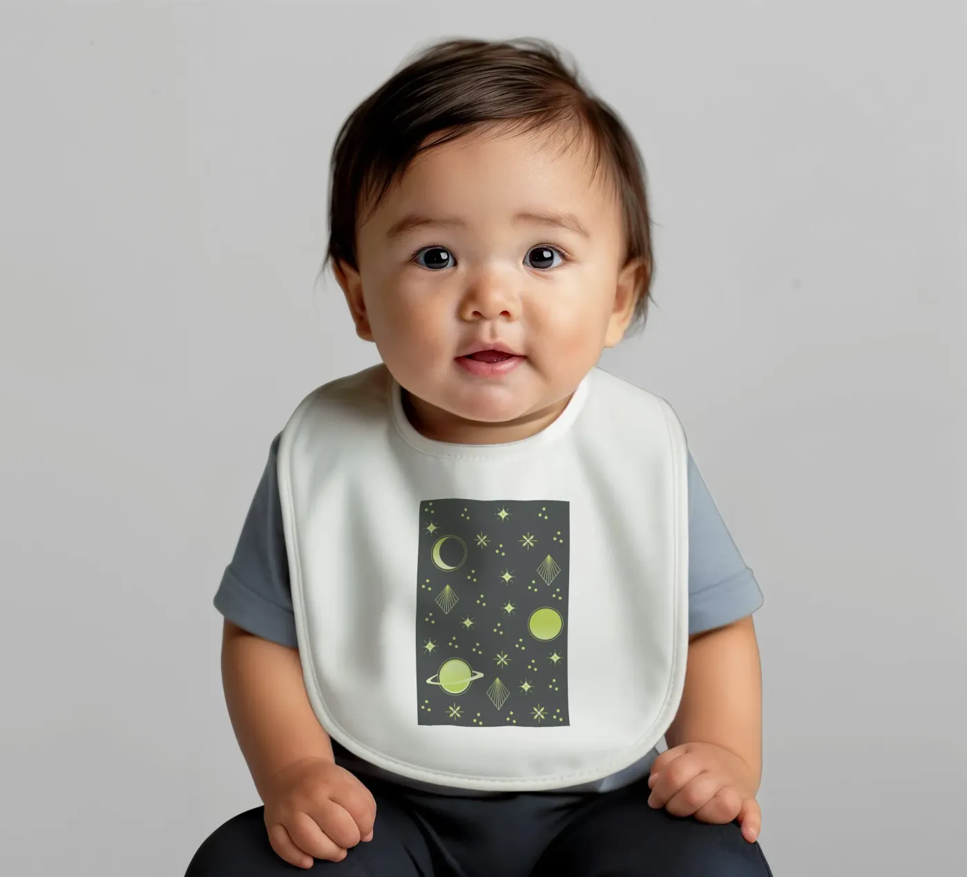 Night Sky baby bib by Sabrina Ziegenhorn
