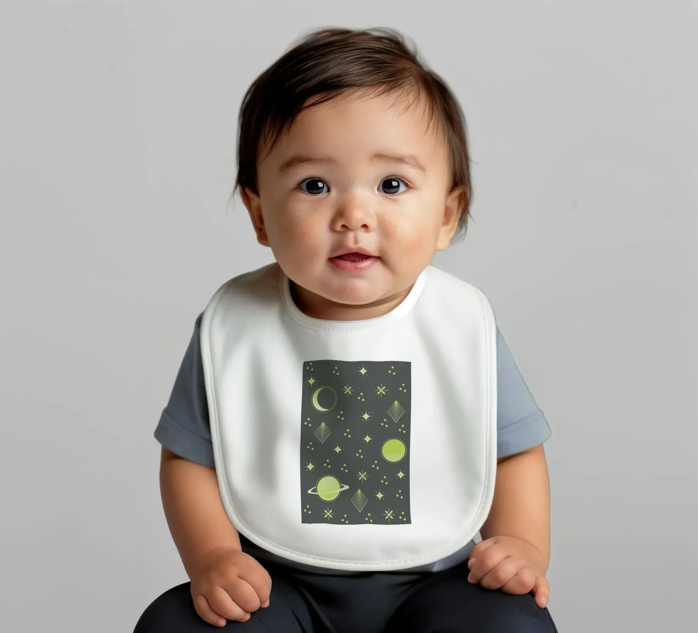 Night Sky baby bib by Sabrina Ziegenhorn