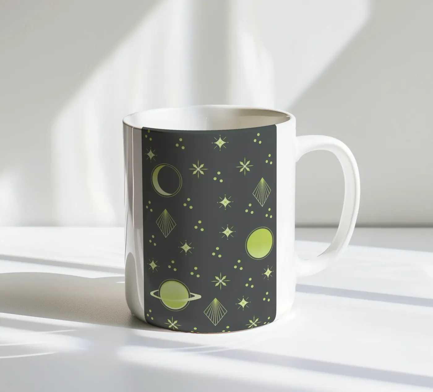 Night Sky ceramic mug by Sabrina Ziegenhorn