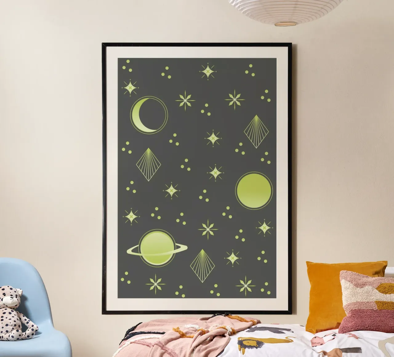 Night Sky poster con telaio in plastica da Sabrina Ziegenhorn