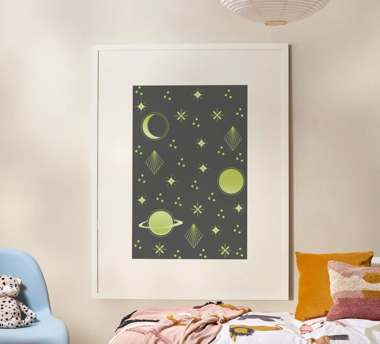 Night Sky poster con telaio in plastica da Sabrina Ziegenhorn
