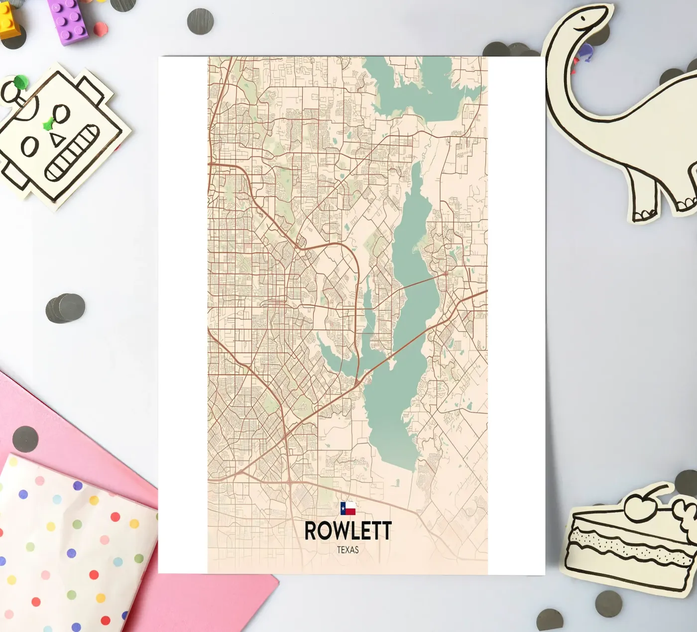 Rowlett TX sticker sheet by Jacob W MICKELSON