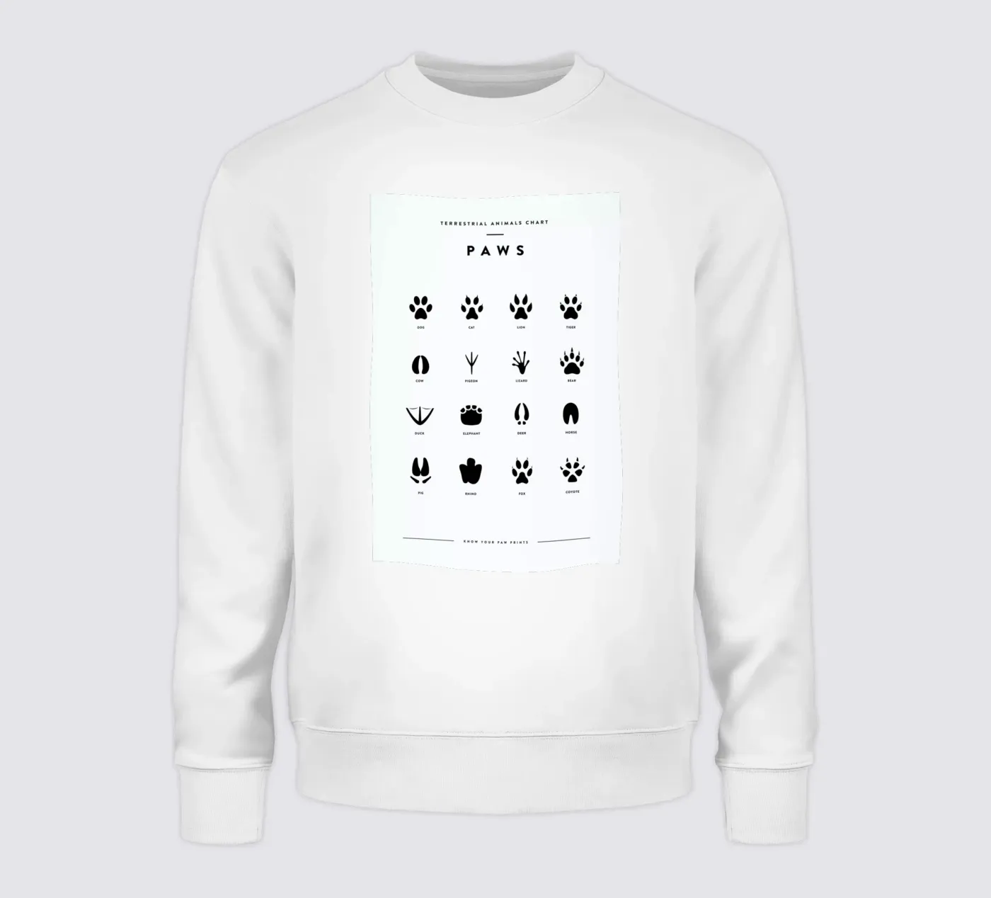 Paws chart felpa da daylight design studio