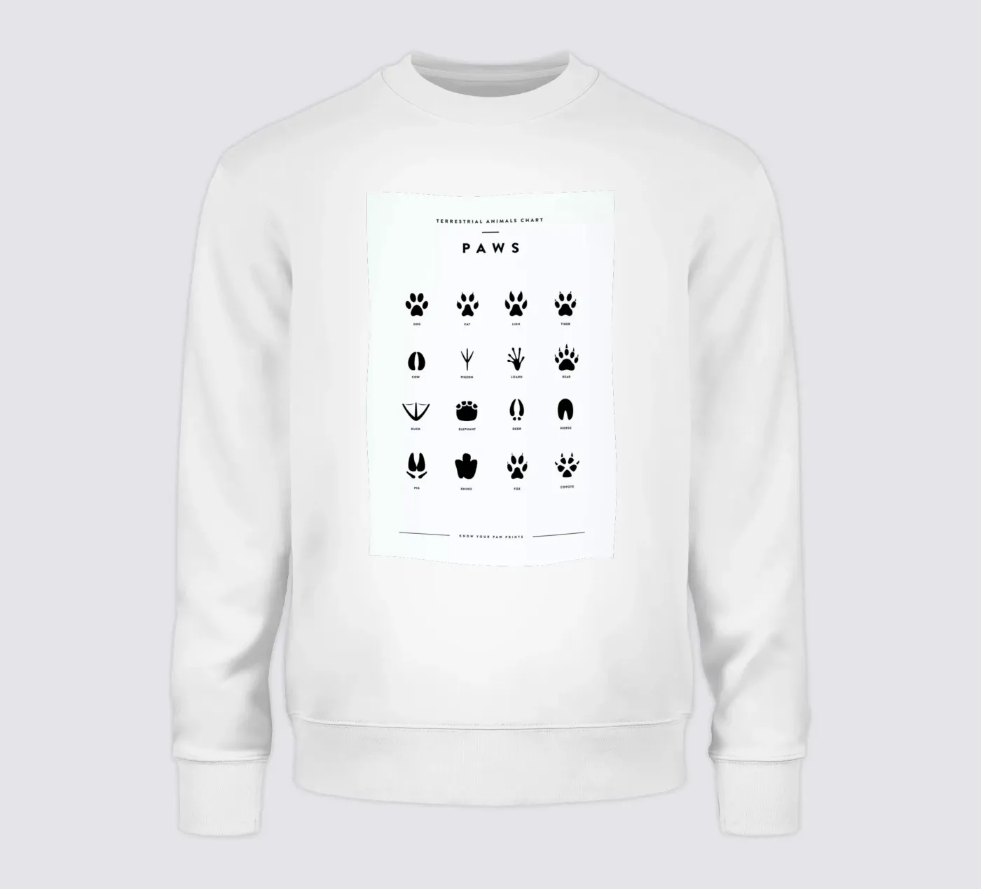 Paws chart felpa da daylight design studio