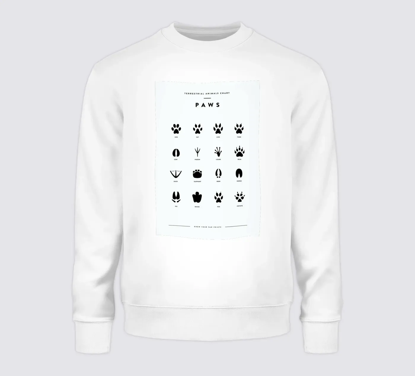 Paws chart felpa da daylight design studio