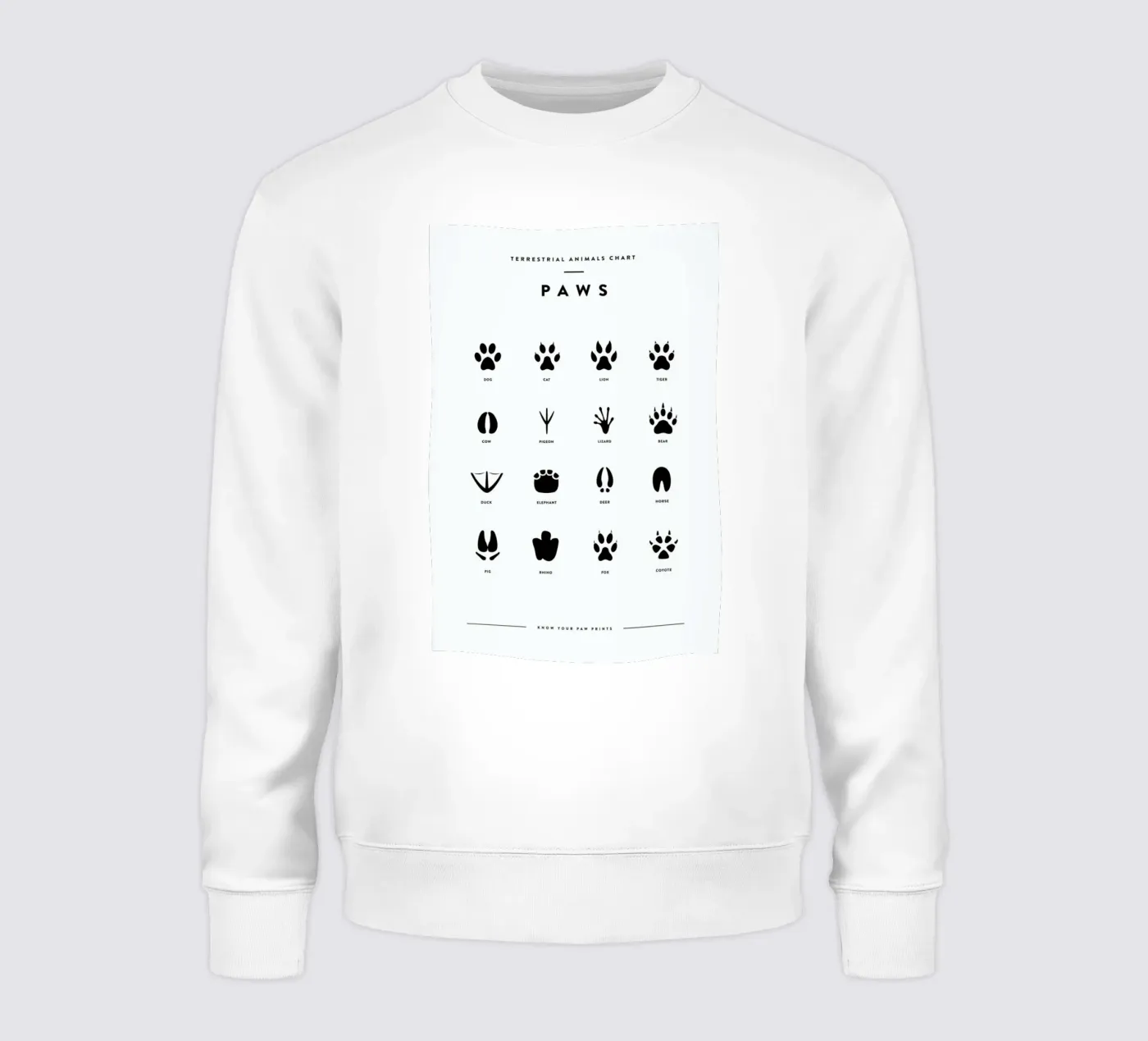 Paws chart felpa da daylight design studio