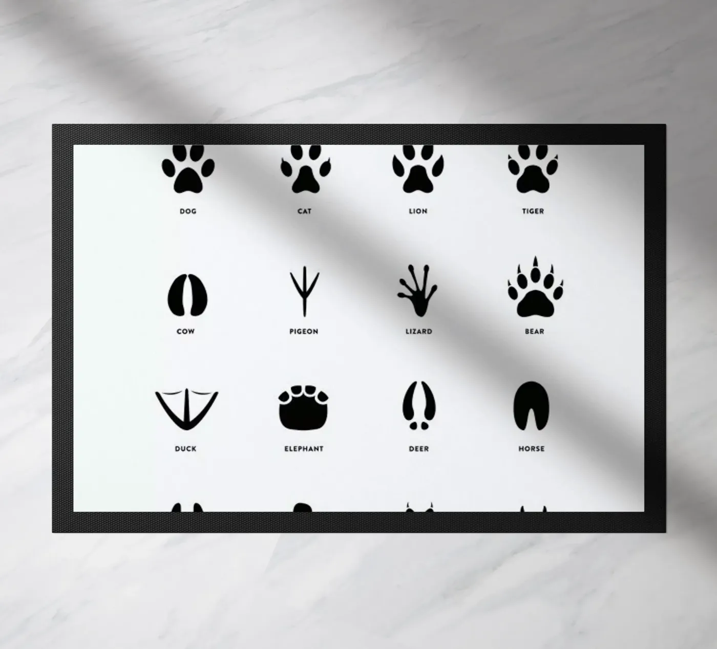 Paws chart Fußmatte von daylight design studio