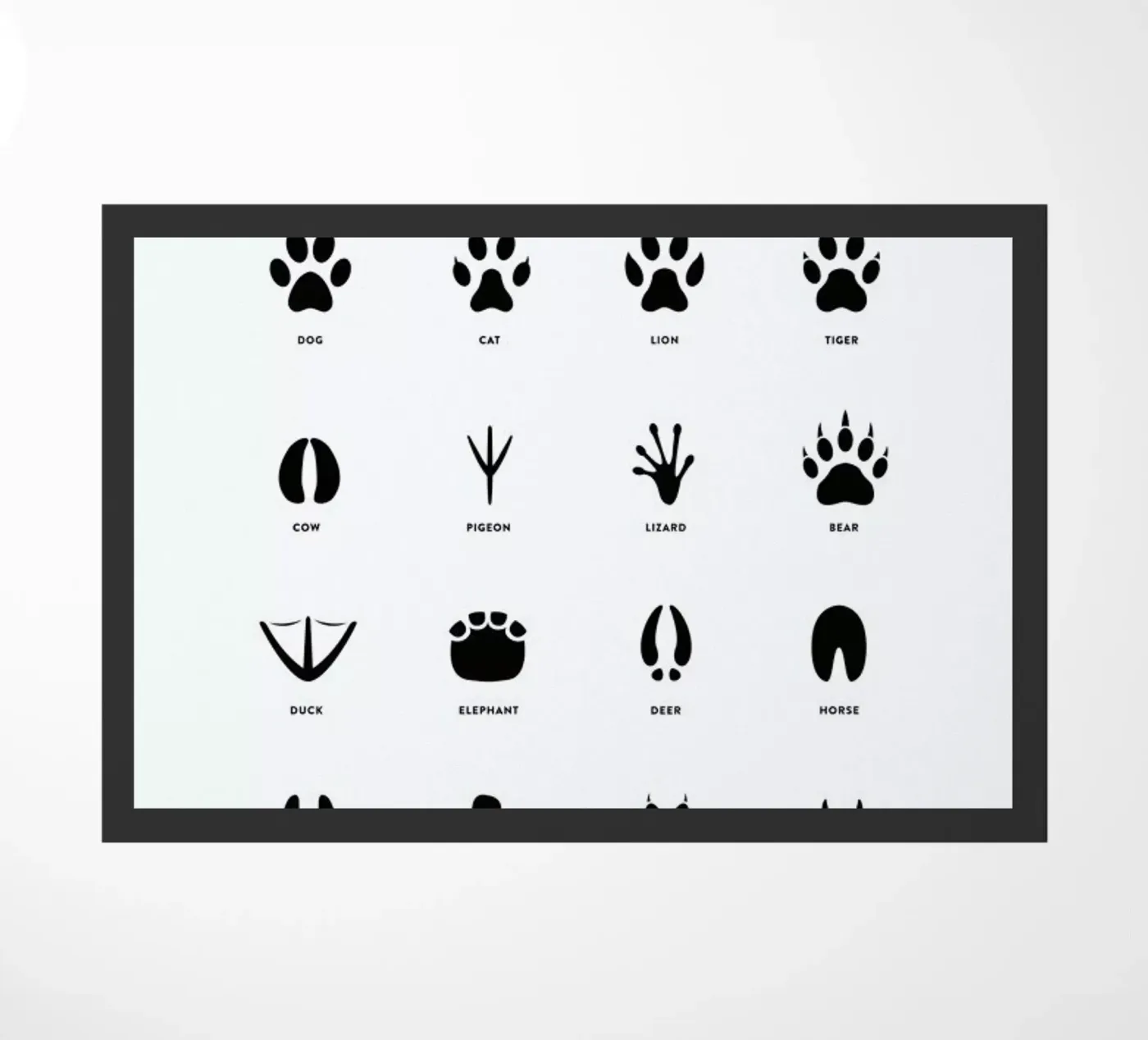 Paws chart Fußmatte von daylight design studio