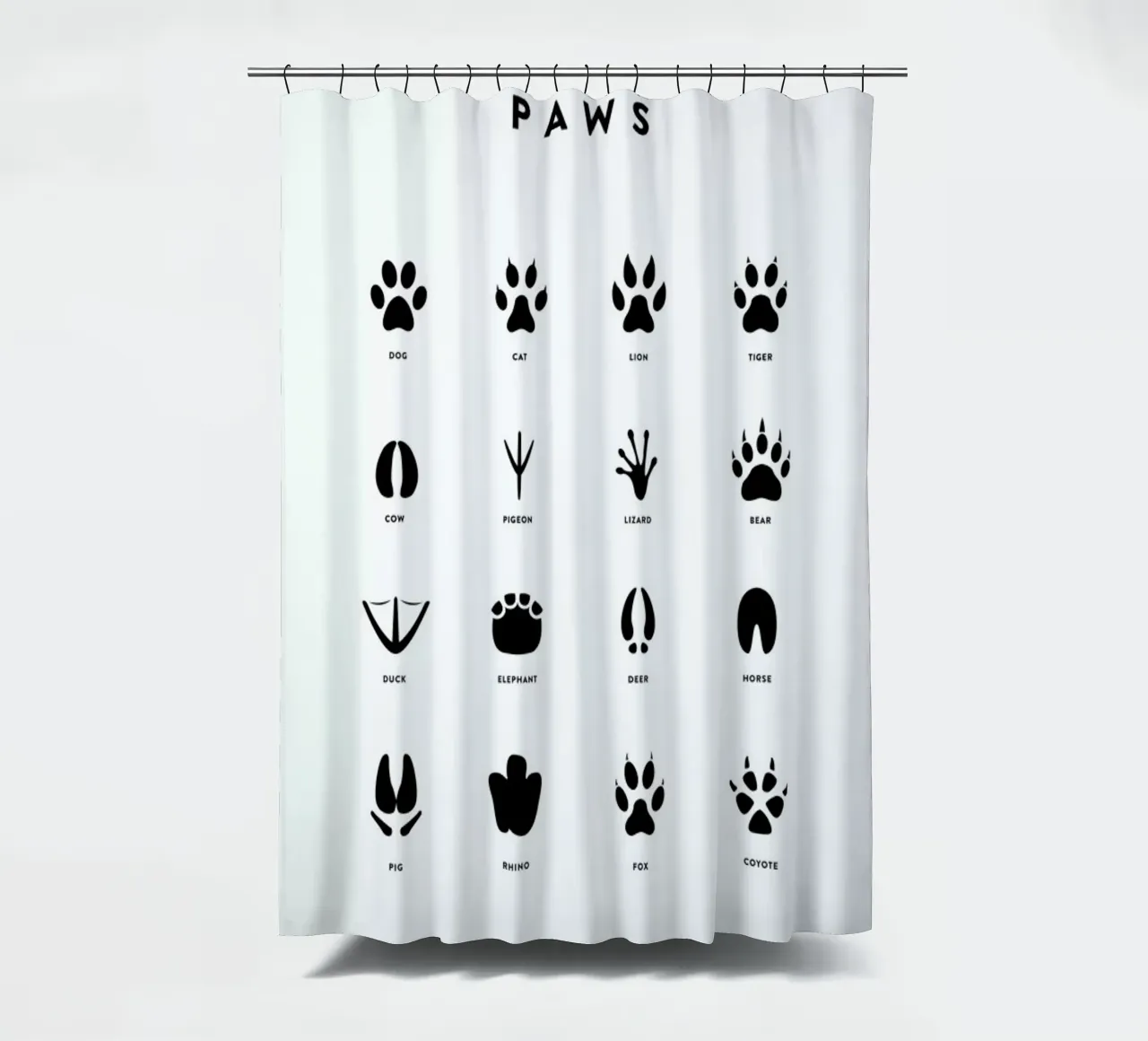 Paws chart tenda da doccia da daylight design studio
