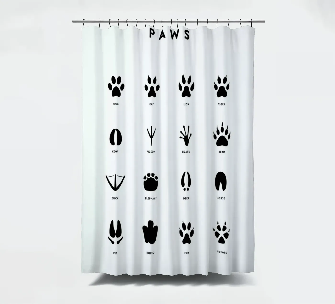 Paws chart douchegordijn van daylight design studio