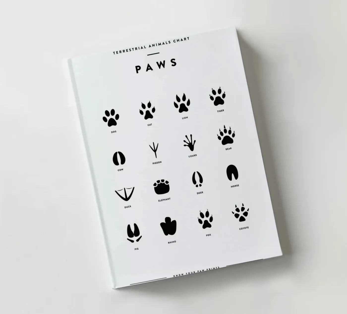 Paws chart notebook by daylight design studio