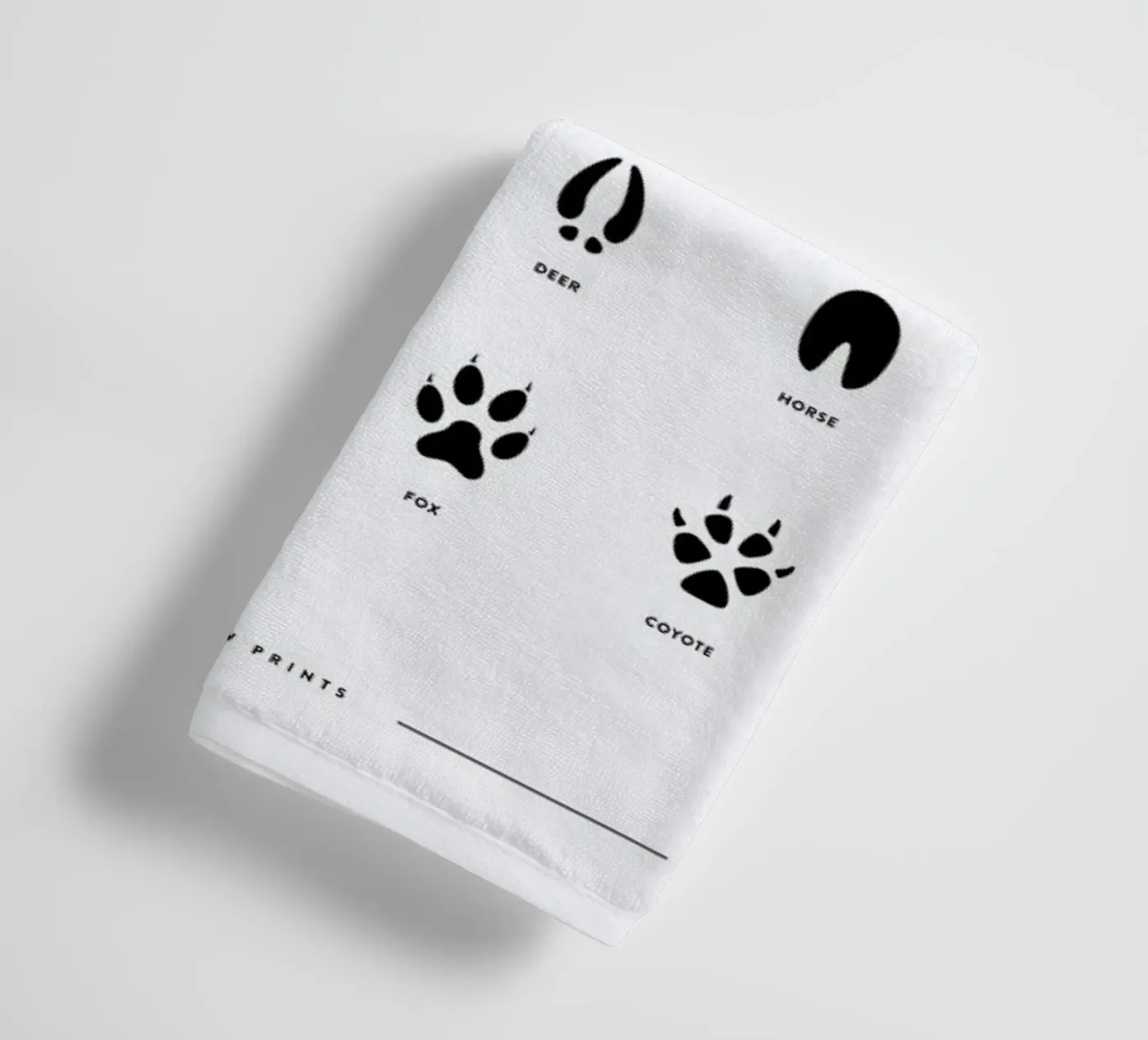 Paws chart badhanddoek van daylight design studio
