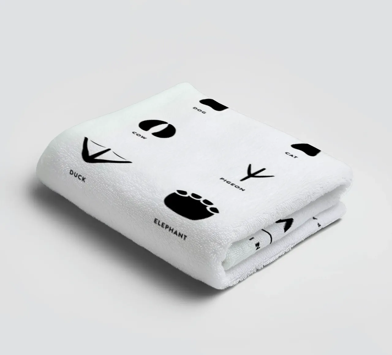 Paws chart asciugamano da bagno da daylight design studio