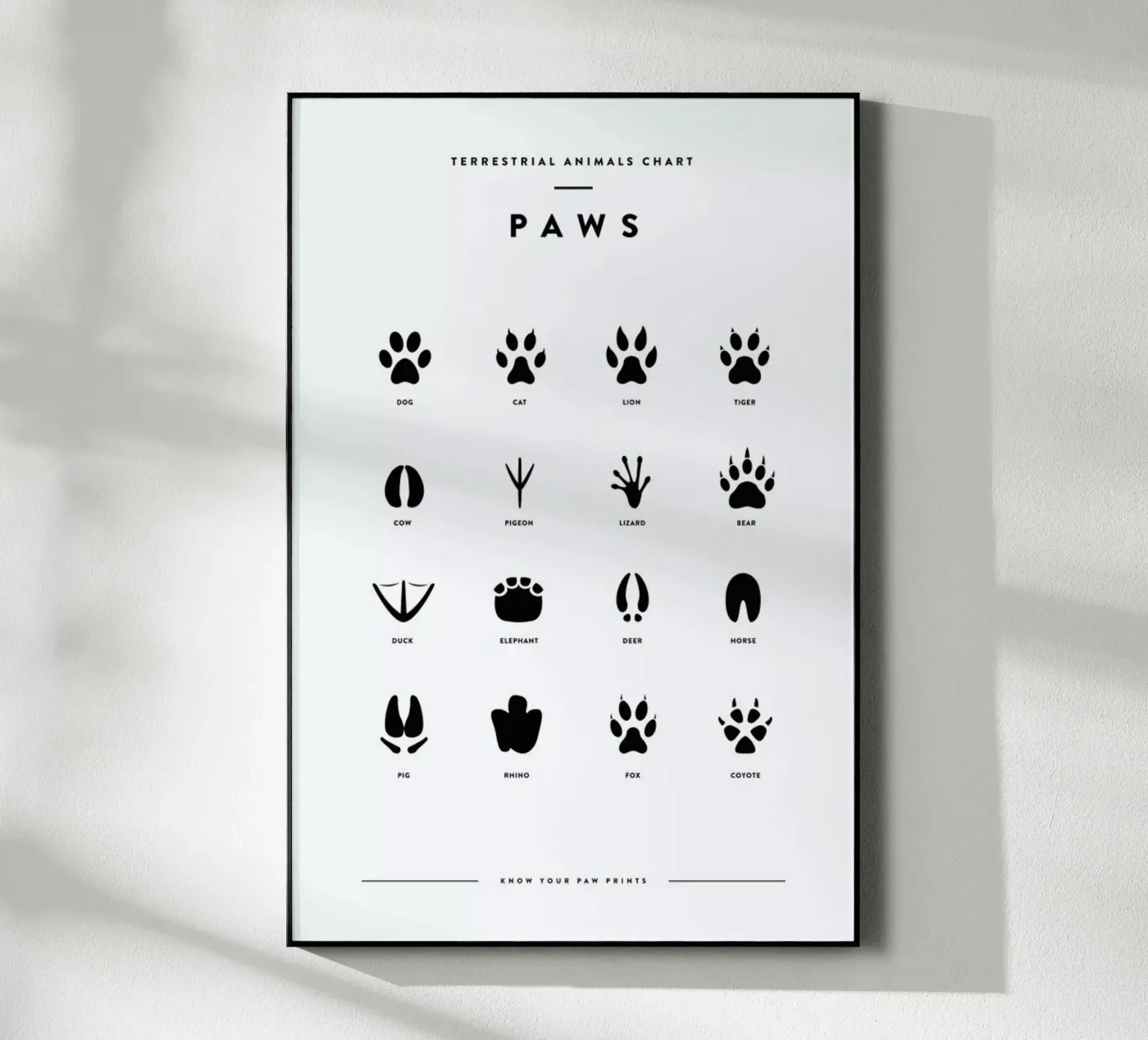 Paws chart Acryl-Glas von daylight design studio