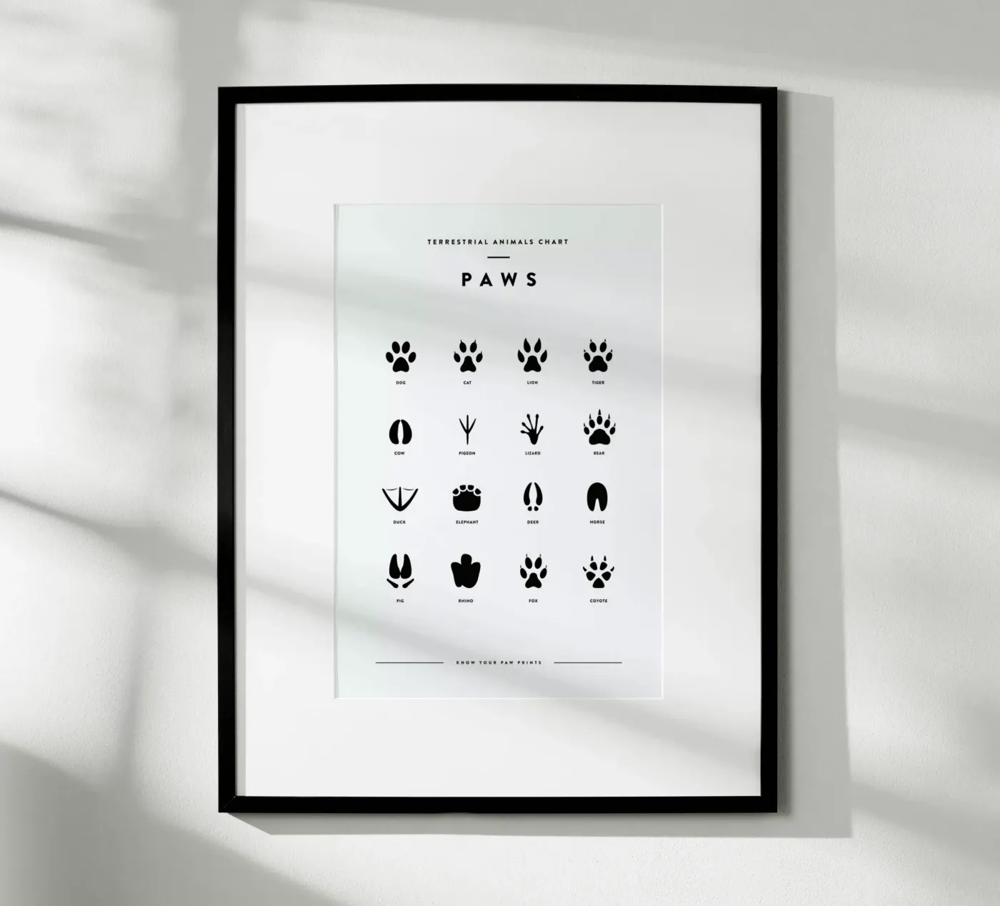 Paws chart poster van daylight design studio