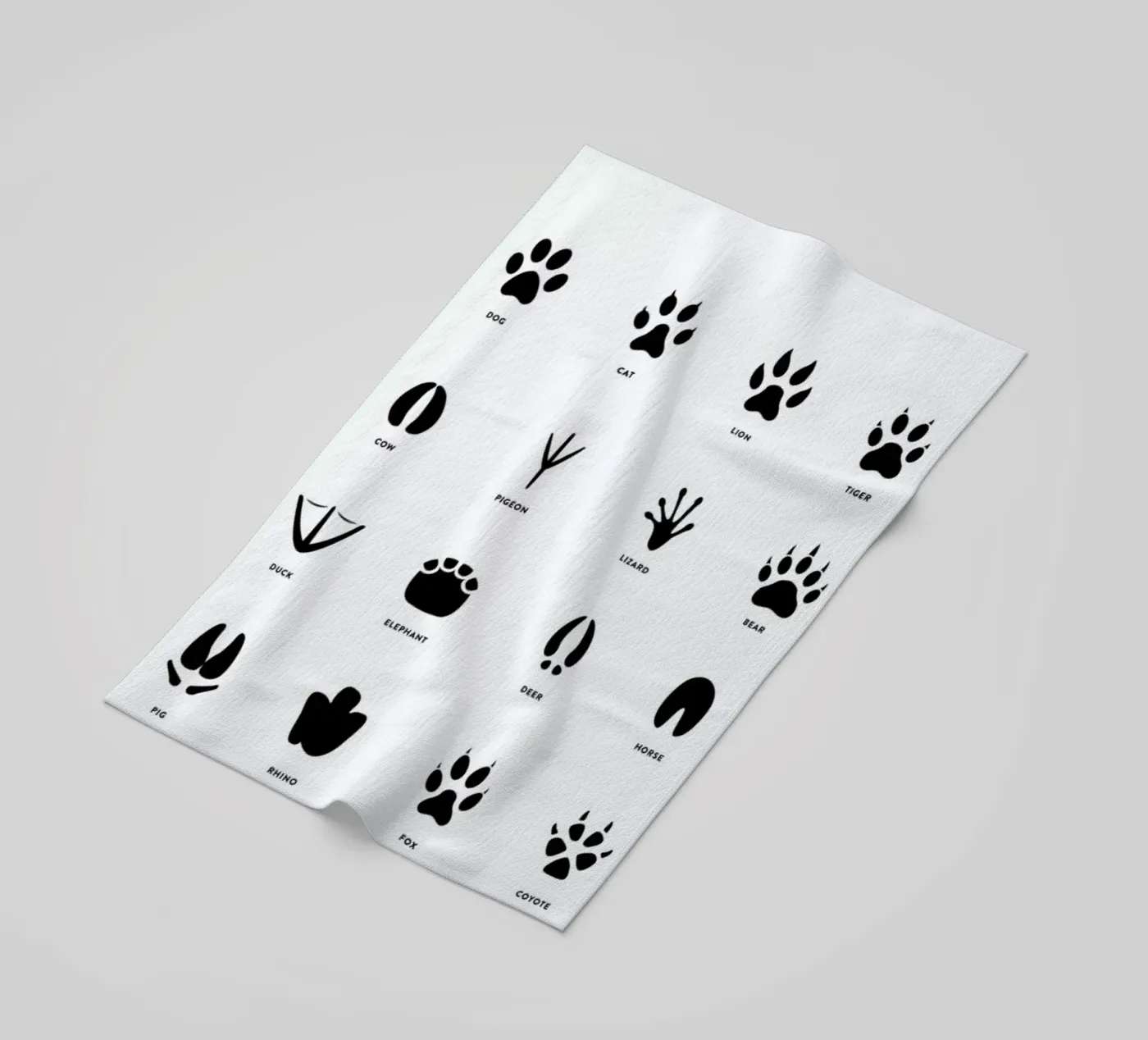 Paws chart strandhanddoek van daylight design studio