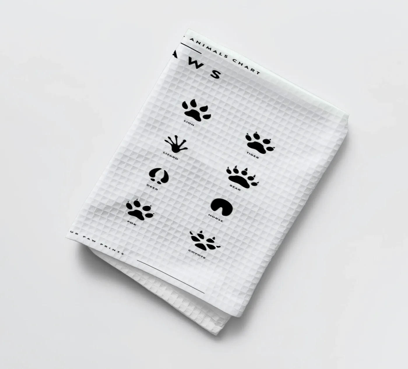 Paws chart torchon de daylight design studio