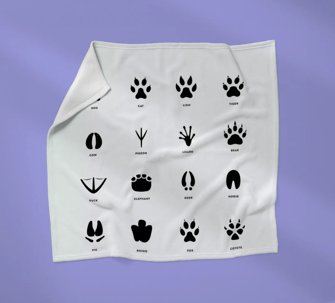 Paws chart Fleecedecke von daylight design studio