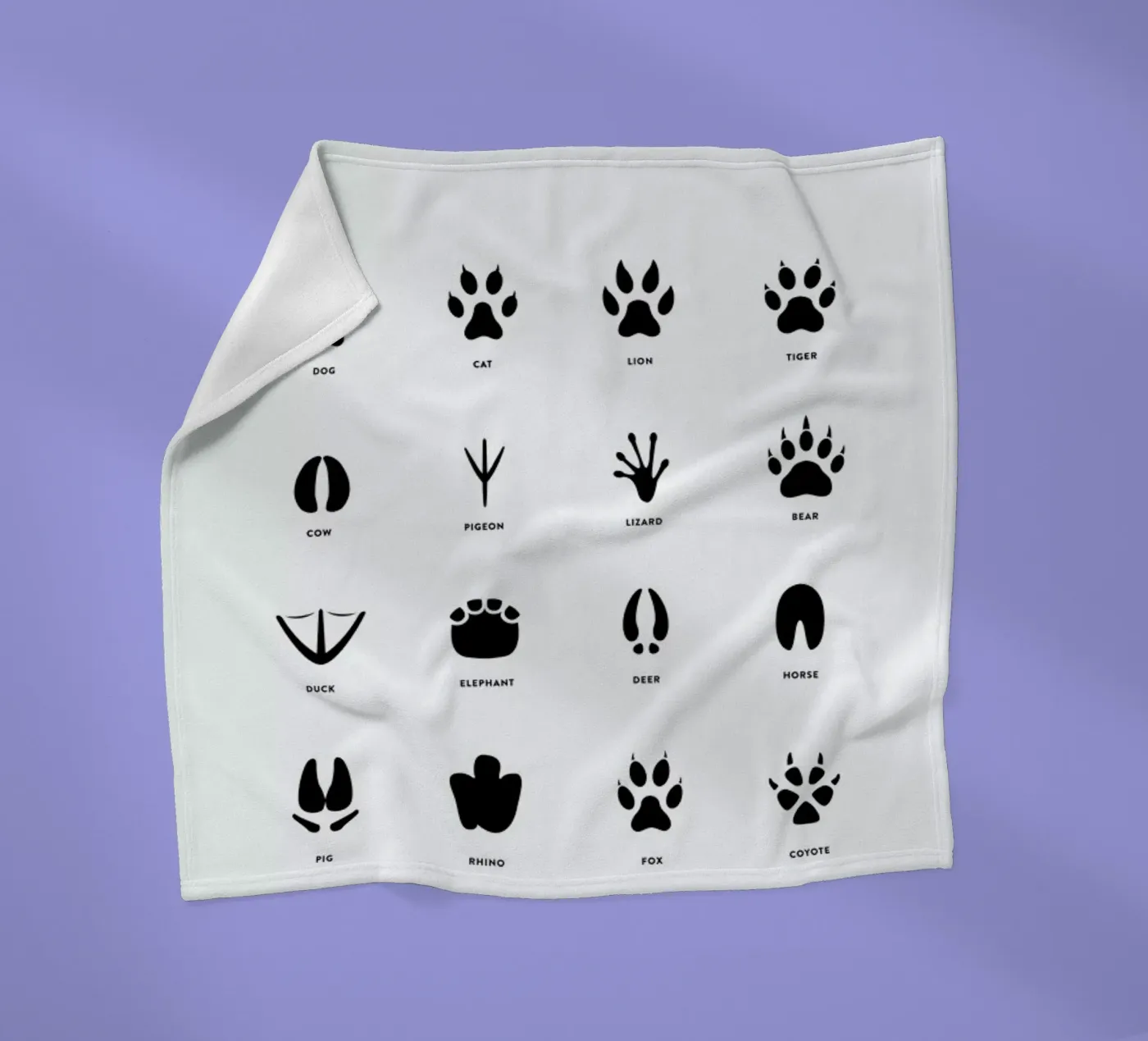 Paws chart coperta in pile da daylight design studio