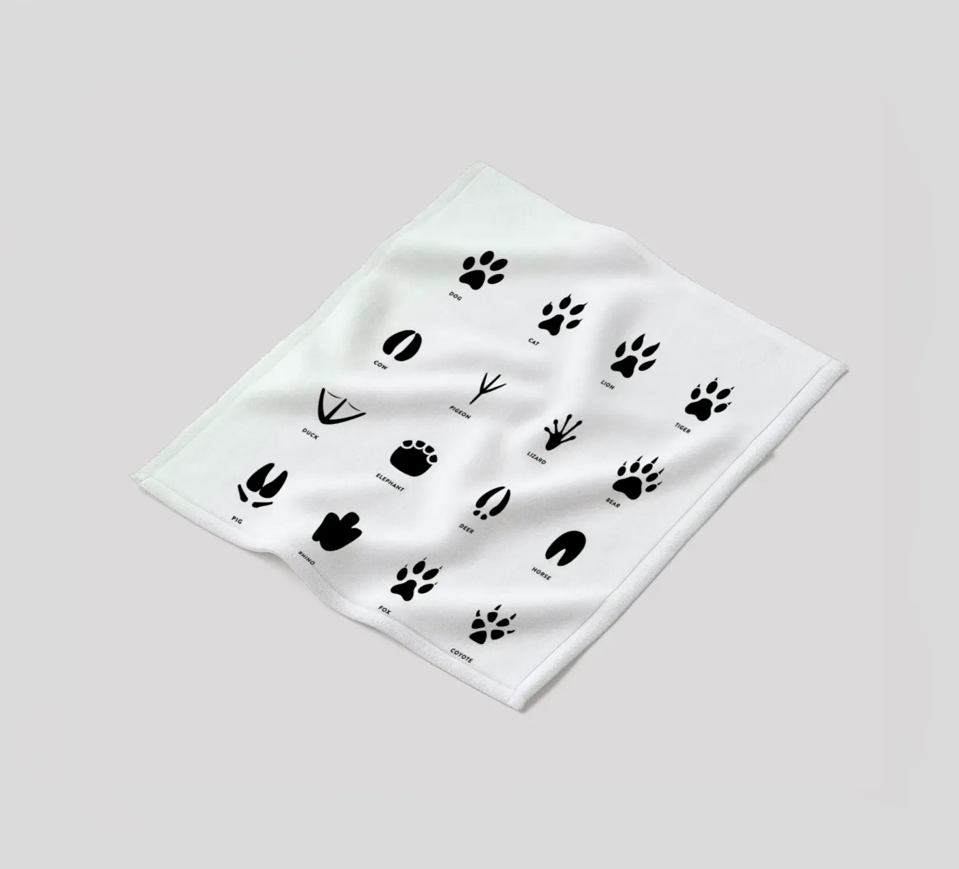 Paws chart coperta in pile da daylight design studio