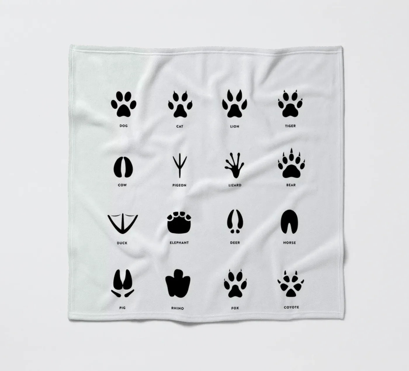 Paws chart coperta in pile da daylight design studio