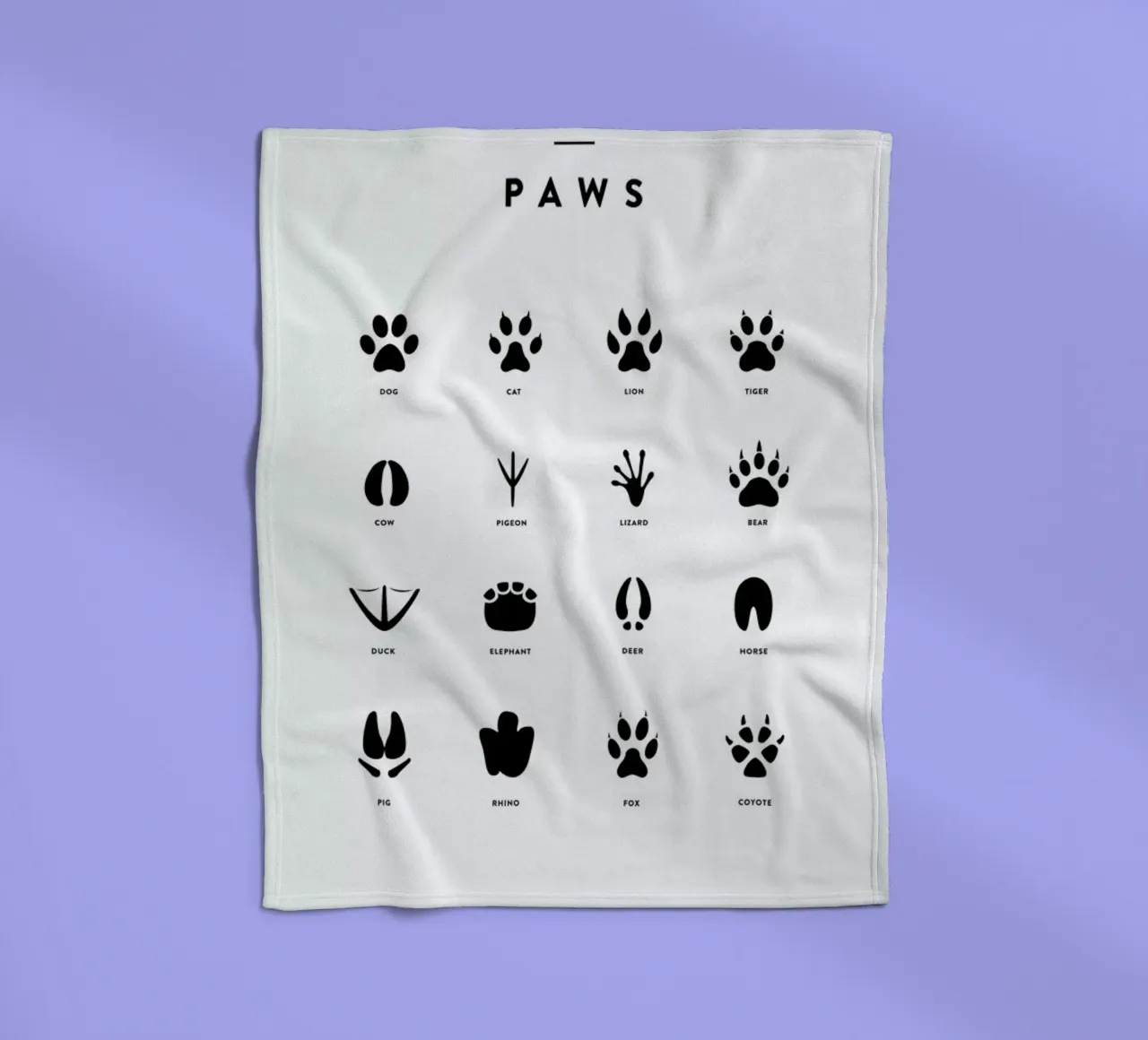 Paws chart fleecedeken van daylight design studio