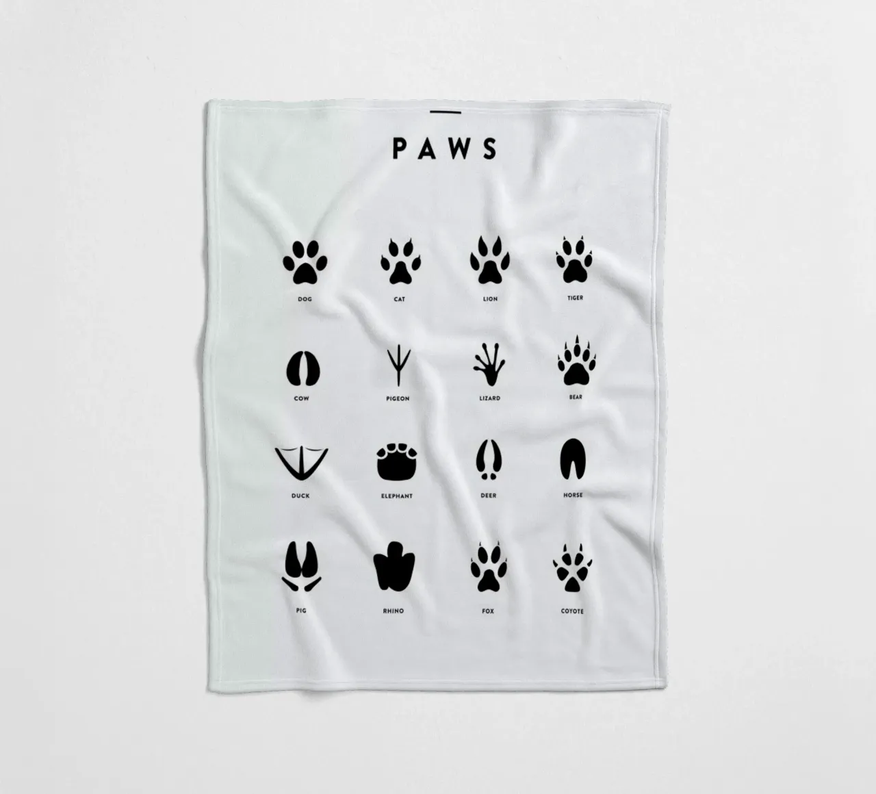 Paws chart fleecedeken van daylight design studio