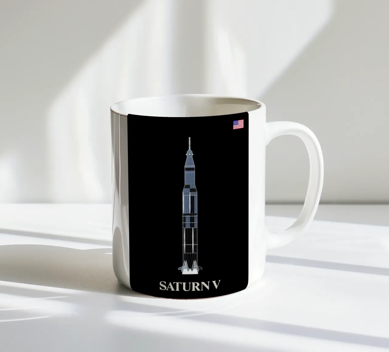 Saturn V tazza in ceramica da Marc Schulthess