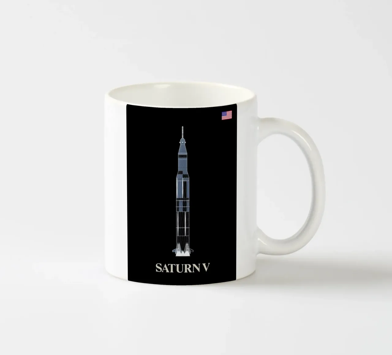 Saturn V tazza in ceramica da Marc Schulthess