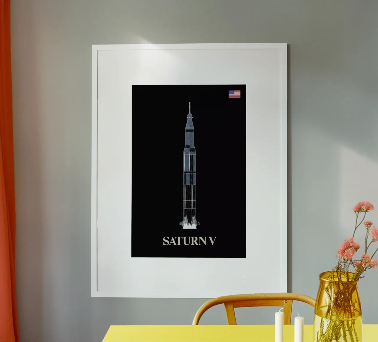 Saturn V poster da Marc Schulthess