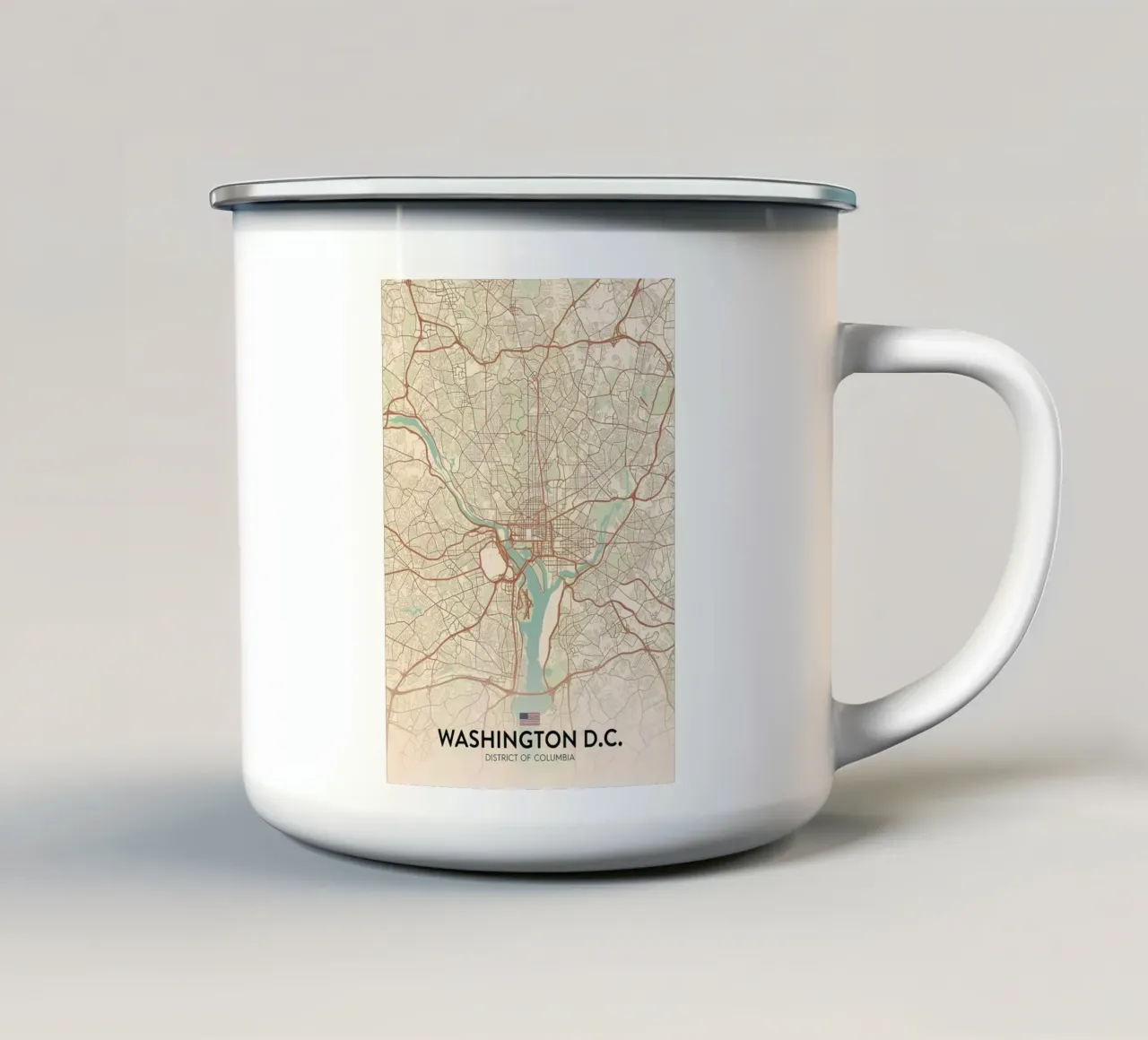 Washington DC tazza in smalto da Jacob W MICKELSON