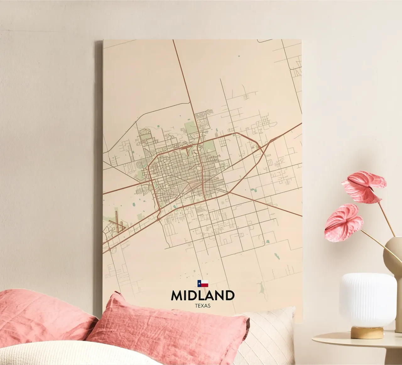 Midland TX tela con Cornice a cassetta da Jacob W MICKELSON