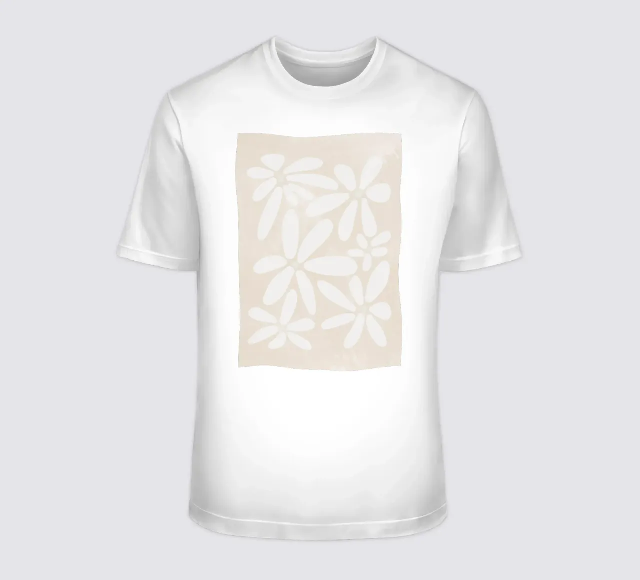 Botanical Abstract Minimalist Boho Neutral light color t-shirt by This Wild Soul - Illustration