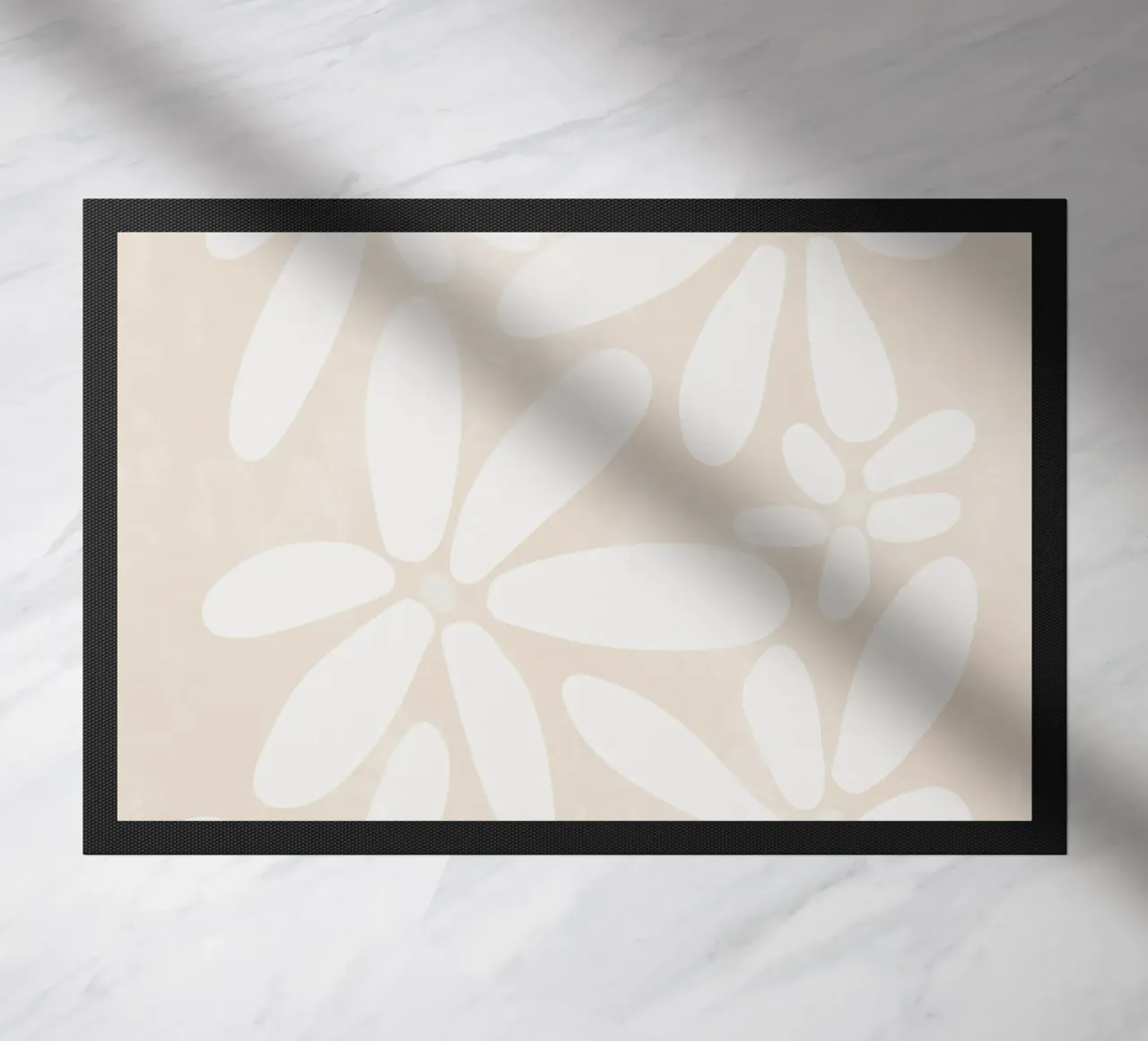 Botanical Abstract Minimalist Boho Neutral light color doormat by This Wild Soul - Illustration