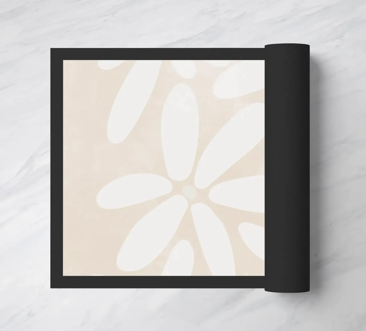 Botanical Abstract Minimalist Boho Neutral light color doormat by This Wild Soul - Illustration