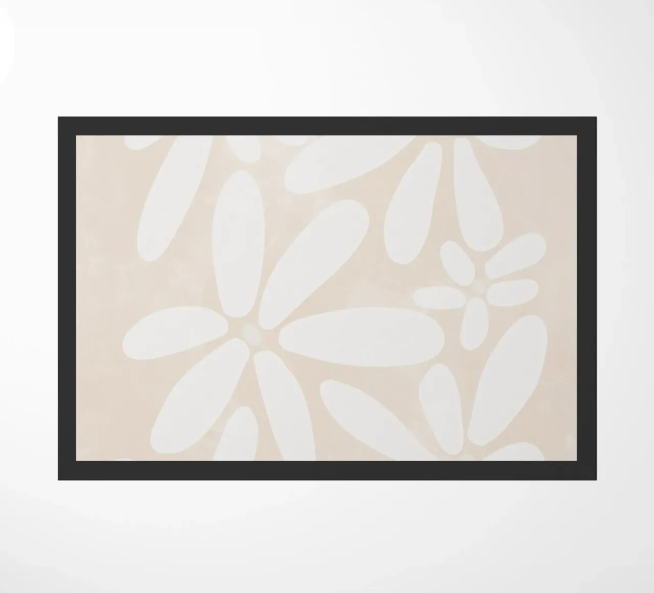 Botanical Abstract Minimalist Boho Neutral light color doormat by This Wild Soul - Illustration