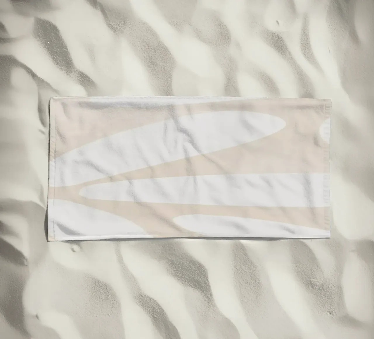 Botanical Abstract Minimalist Boho Neutral light color beach towel by This Wild Soul - Illustration