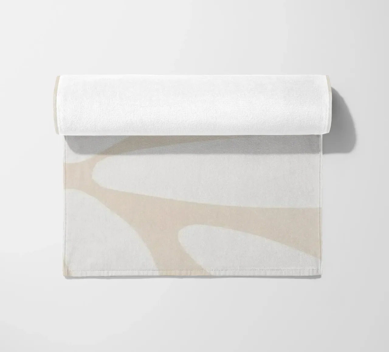 Botanical Abstract Minimalist Boho Neutral light color beach towel by This Wild Soul - Illustration