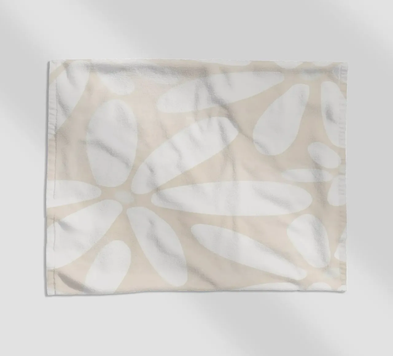 Botanical Abstract Minimalist Boho Neutral light color beach towel by This Wild Soul - Illustration