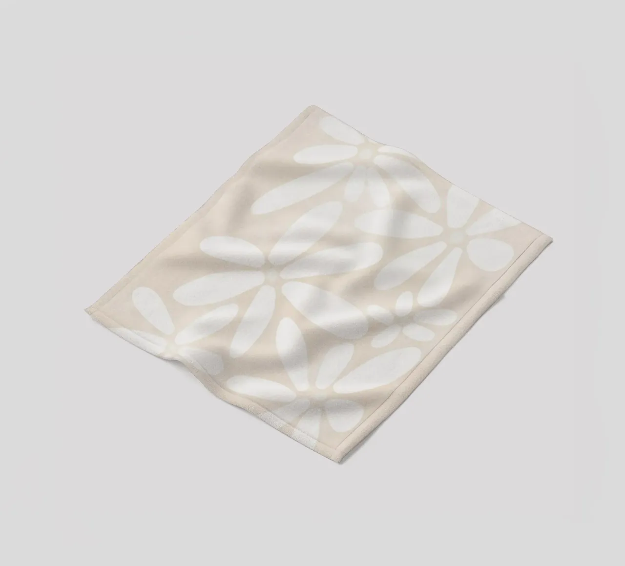 Botanical Abstract Minimalist Boho Neutral light color fleece blanket by This Wild Soul - Illustration
