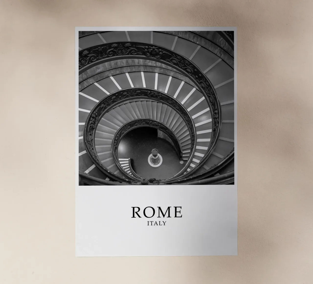 Rome Italy Vatican Architecture Scene Greyscale pellicola backlit da Charnwood Prints