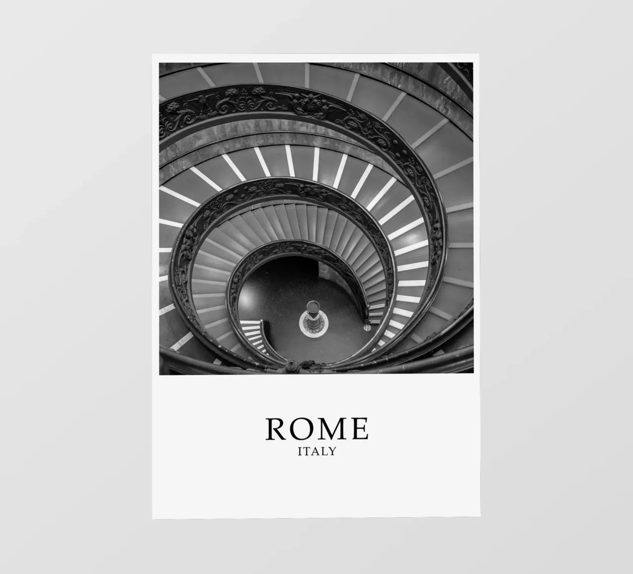 Rome Italy Vatican Architecture Scene Greyscale pellicola backlit da Charnwood Prints