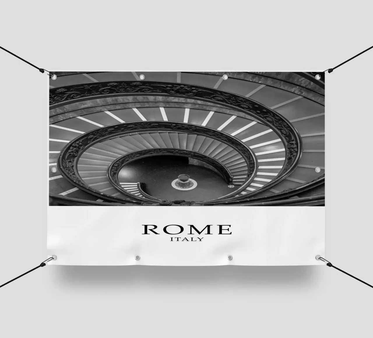 Rome Italy Vatican Architecture Scene Greyscale telo in pvc da Charnwood Prints