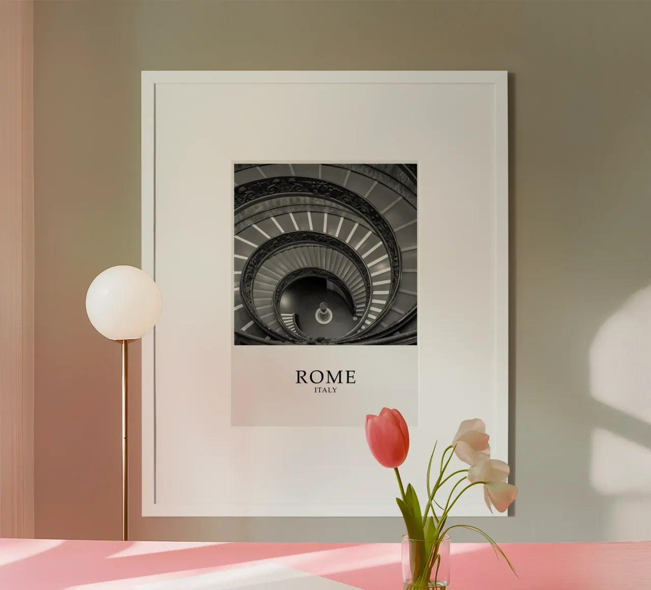 Rome Italy Vatican Architecture Scene Greyscale poster da Charnwood Prints
