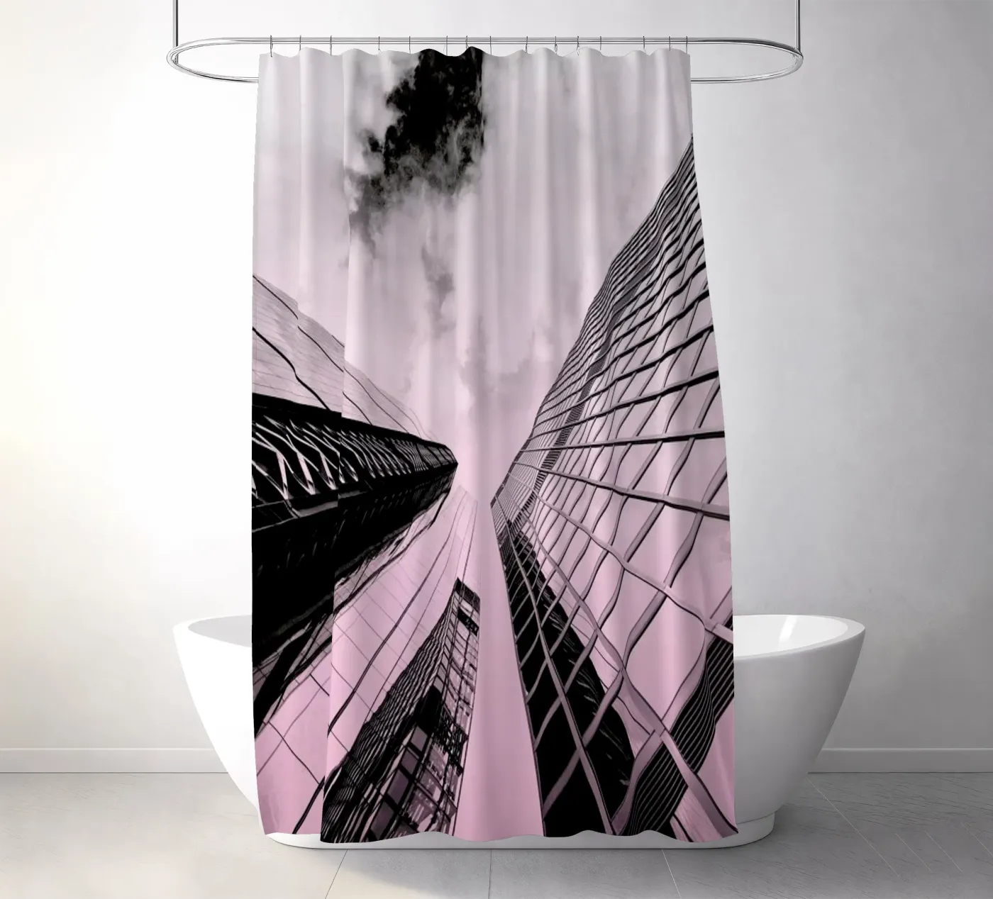 Skyscraper Duschvorhang von Nordic Creators