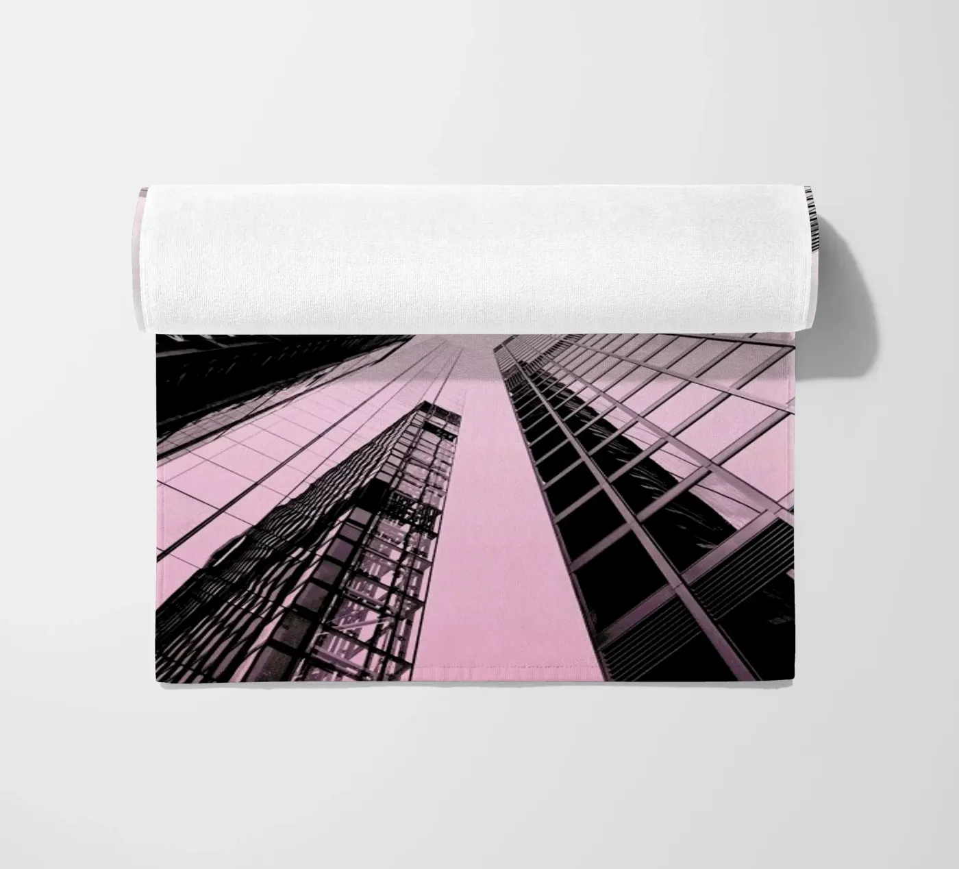 Skyscraper beach towel by Nordic Creators