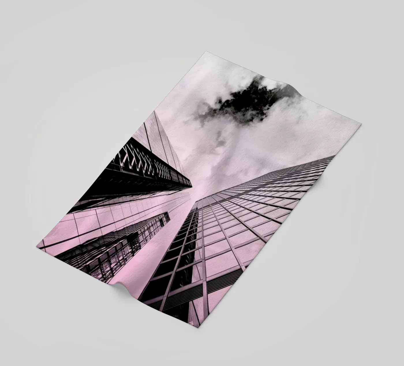 Skyscraper beach towel by Nordic Creators