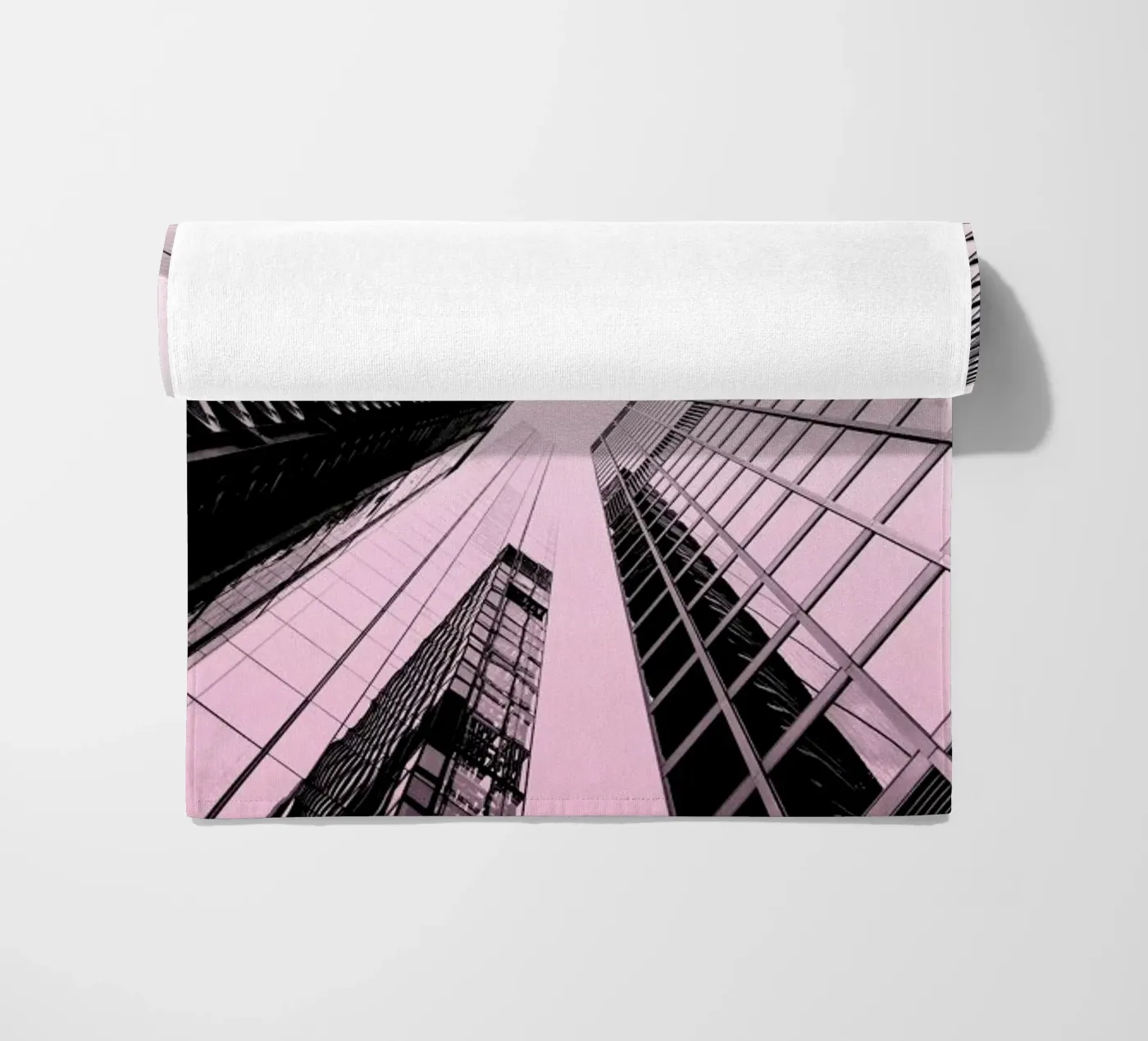 Skyscraper beach towel by Nordic Creators