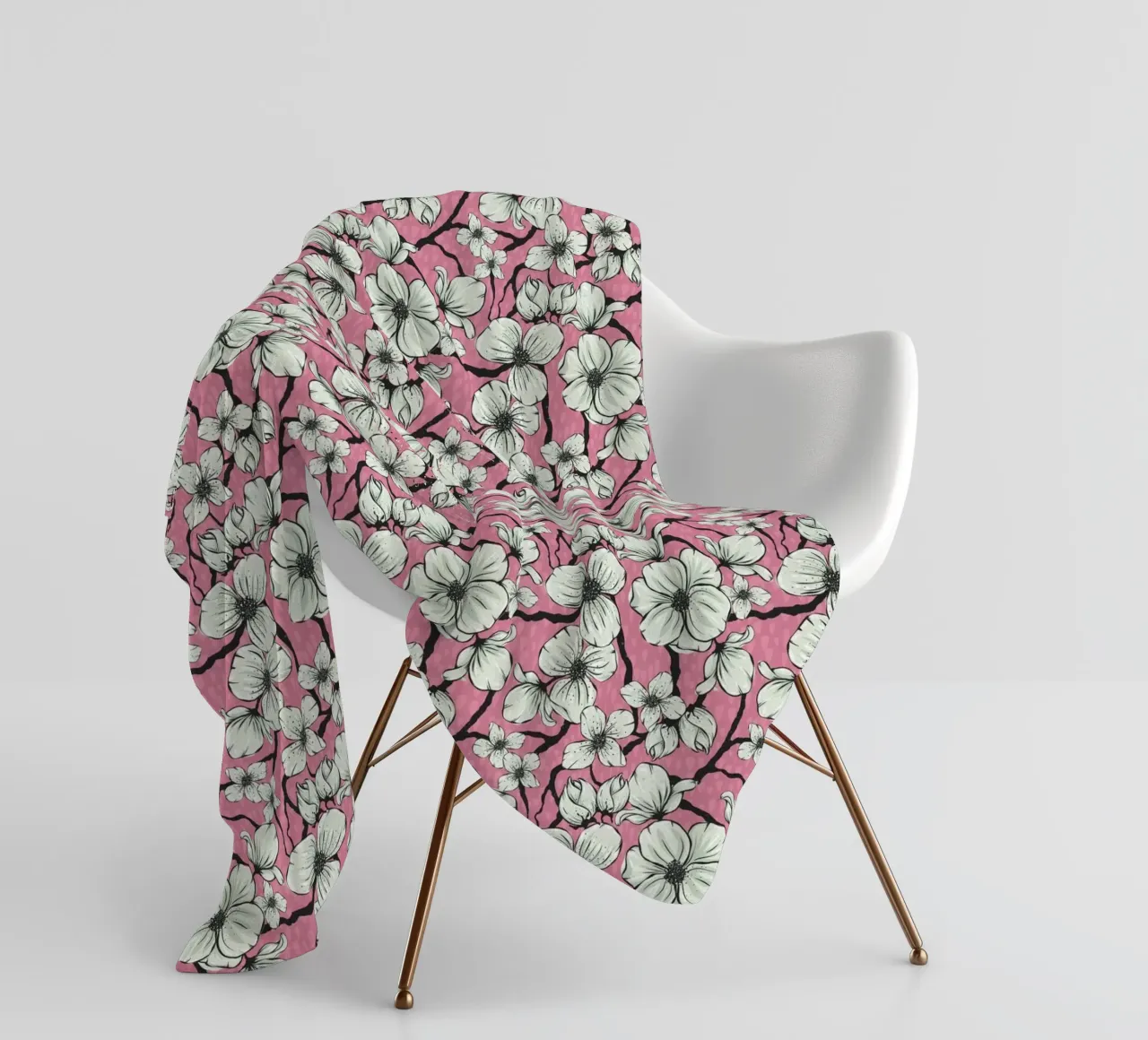 Springtime fleece blanket by Stella-Illustrations